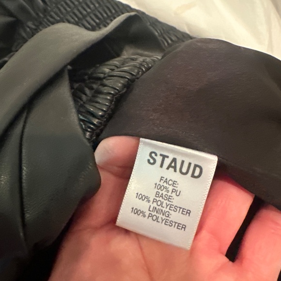 NWOT Staud faux leather peplum top - size small - Picture 4 of 4